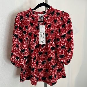 NWT Michelle McDowell Bulldog Shirt Medium